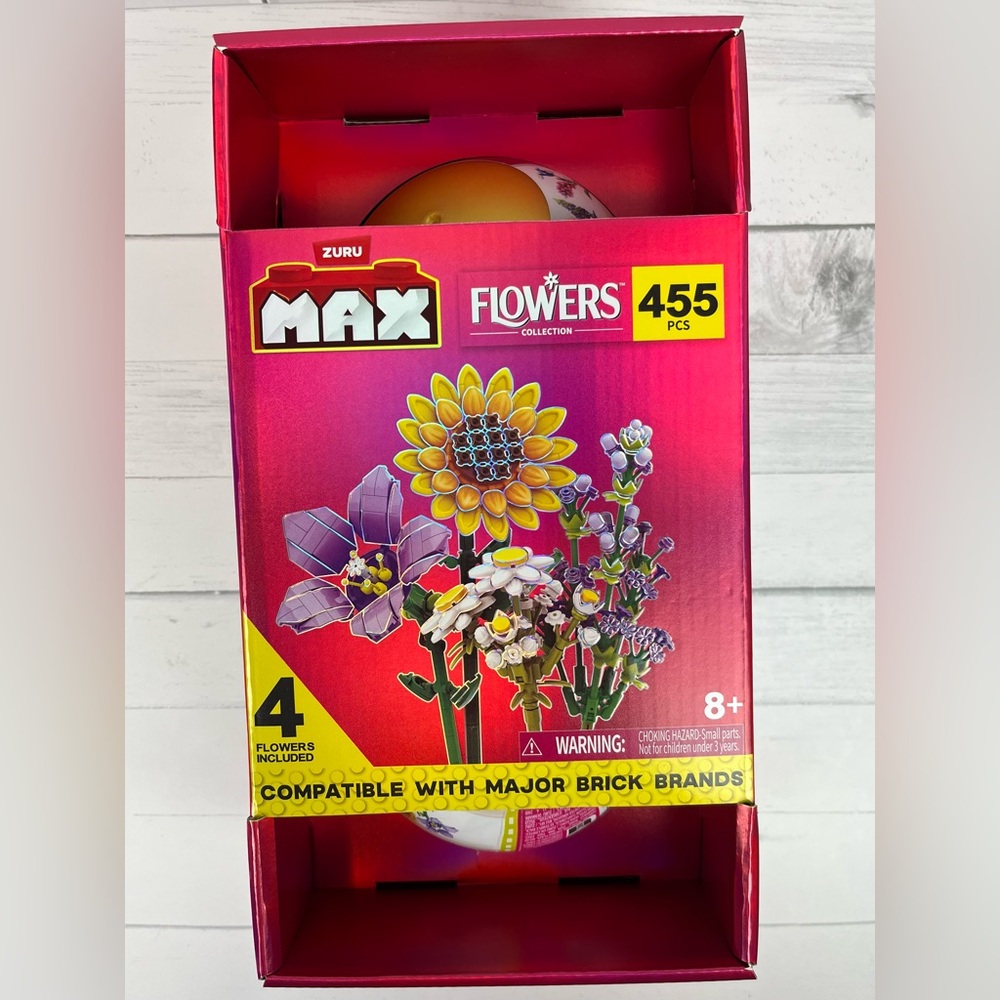 ZURU Max Build Flowers Collection 455 PCs- Collectible Super Cute!